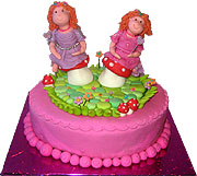 Danielle and Shira 6th birthday cake
