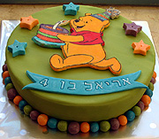 Pooh birthday cake