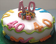 Nitza sister 40th birthday cake