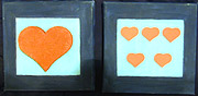 Hearts painting